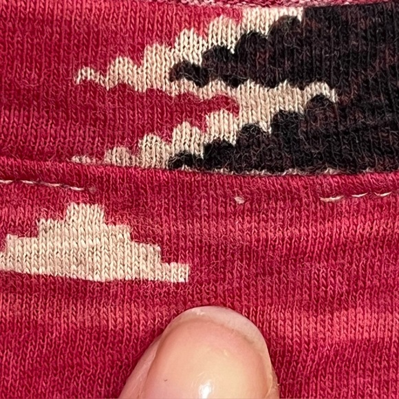 Lauren Ralph Lauren Aztec Top Front Waist Tie Top Sleeve Sz 2X Southwestern - Picture 8 of 14